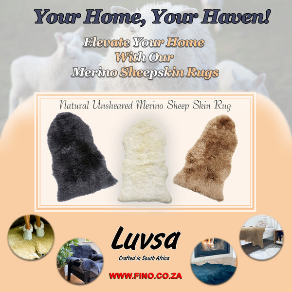 Our South African 100% Natural Merino Unsheared AAA Grade Skin Rug