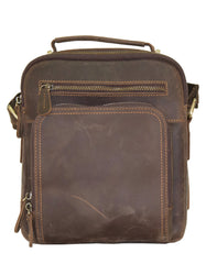 Fino 5207-B Unisex Full Grain Genuine Leather Sling/ Crossbody Bag