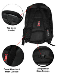 Fino 579 Unisex 15 inch Laptop Backpack - Black