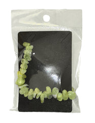 Fino 645 Prehnite Spiritual Gemstone Bracelet with Stretch Cord for Men/ Women/ Couple