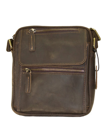 Fino 6583-5 Unisex Crossbody/ Sling Full Grain Genuine Leather Bag