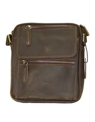 Fino 6583-5 Unisex Crossbody/ Sling Full Grain Genuine Leather Bag