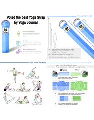 Tumaz Premium 6ft Physical Therapy Yoga Fitness Strap