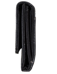 Fino 916-765 Faux Leather Edge Stitched Long Card Holder Purse