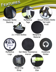 Fino B4502 Hiking & Jogging Waist Bag with Water Bottle Holders