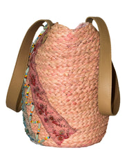 Fino CJK-05066 Exotic Straw Tote Beach Bag