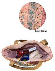 Fino CJK-05066 Exotic Straw Tote Beach Bag