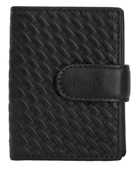 Fino DWS-801 Unisex Genuine Leather Card Holder Organizer Wallet with Box