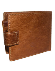 Fino DWS-811 Genuine Leather Bifold Card Holder Wallet with SD Card Holder & Box
