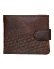 Fino DWS-832R RFID Blocking Genuine Leather Card Bifold Wallet with Box