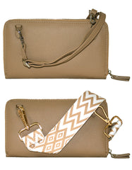 Fino F570+RX240819 Faux Leather 2in1 Crossbody Bag with 2 Removable Straps