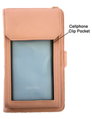Fino F9705 Faux Leather All in 1 Purse/ Phone Bag with Shoulder Strap