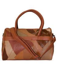 Fino GW-80205 Genuine Patch Leather Crisscross Plait Design Shoulder Bag