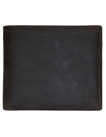 Fino GX-W206 Genuine Leather Waxed Card Wallet with Box - Coffee