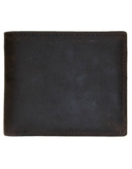 Fino GX-W206 Genuine Leather Waxed Card Wallet with Box - Coffee