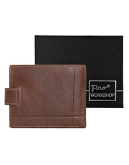 Fino HL-1301 Genuine Leather Card Holder Wallet with SD Card Holder & Box