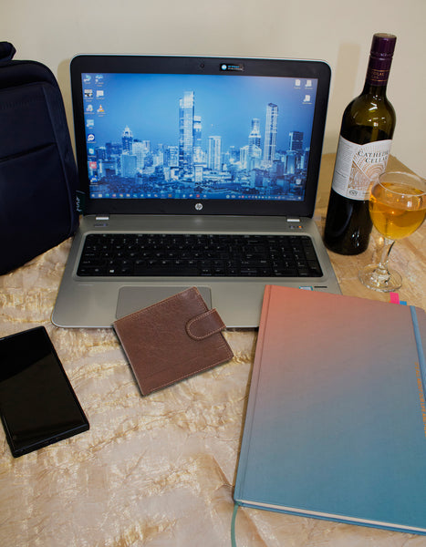 Fino HL-1301 Genuine Leather Card Holder Wallet with SD Card Holder & Box