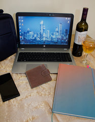 Fino HL-1301 Genuine Leather Card Holder Wallet with SD Card Holder & Box