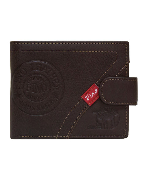 Fino HL-1337 Genuine Leather Dakota Red Card Wallet with SD Card Holder & Box