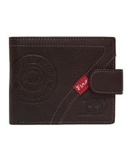 Fino HL-1337 Genuine Leather Dakota Red Card Wallet with SD Card Holder & Box