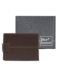 Fino HL-1340 Genuine Leather Card Holder Wallet with SD Card Holder & Box