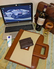 Fino HL-1340 Genuine Leather Card Holder Wallet with SD Card Holder & Box