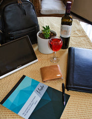 Fino HL-1501 Full Grain Genuine Leather Card Wallet Holder with Luxury Box