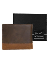 Fino HL-523 Italian Top Grain Genuine Leather Card Wallet with Box