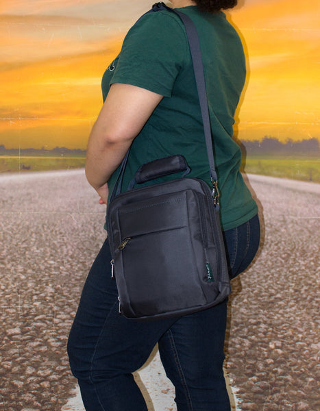 Fino HY-1305 Unisex Nylon Water-Resistant Shoulder/ Crossbody Bag