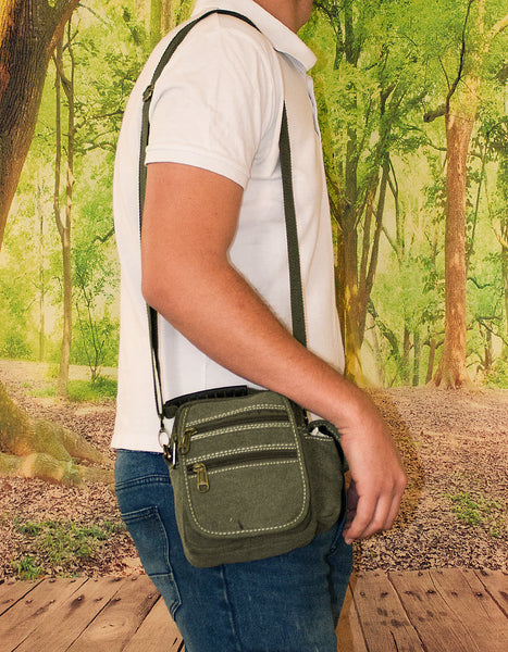 Fino Hy-3524 Unisex Canvas Shoulder Bags Travel Bag Crossbody Bag