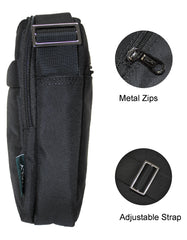 Fino HY-3923 Unisex Water-Resistant Nylon Shoulder/ Crossbody Bag