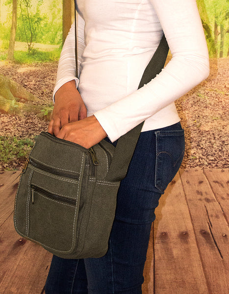 Fino HY-B880 Canvas Unisex Compact Sling Bag