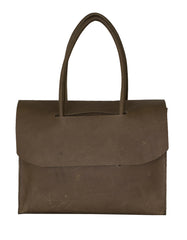 Luvsa LS-HO401 Full Grain Genuine Leather Women's Business Bag Genuine Leather Suede Interior