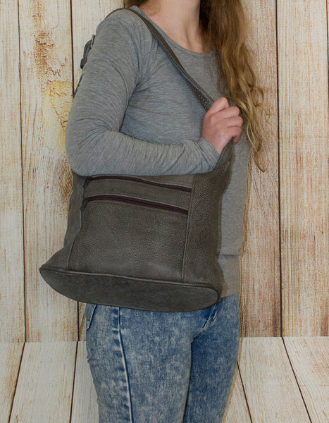 Luvsa LS-TJ106 Classic Genuine Leather Shoulder Bag