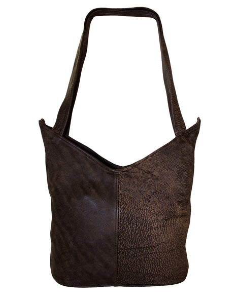 Luvsa LS-TJ113 Unique & Stylish Genuine Leather Hobo Handbag