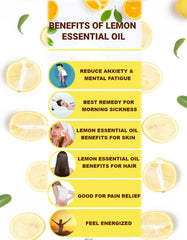 Just Aroma Premium 100% Pure and Natural Lemon Essential Oil – 100ml