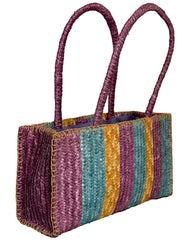 Fino MLB01-246 Multicolor Tote Straw/ Beach and Shopping Bag