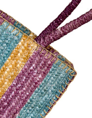 Fino MLB01-246 Multicolor Tote Straw/ Beach and Shopping Bag
