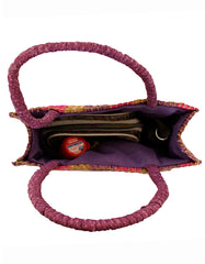 Fino MLB01-246 Multicolor Tote Straw/ Beach and Shopping Bag