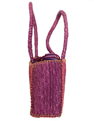 Fino MLB01-246 Multicolor Tote Straw/ Beach and Shopping Bag