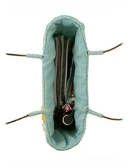 Fino SCM04313 Flower Design Straw /Beach Bag