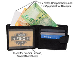 Fino SK-621 Men's Stylish Genuine Suede Wallet