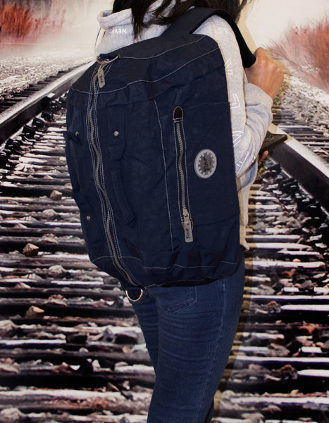 Fino SK-7718 Unisex Waterproof Ultra-Light crinkle Nylon Duffel Bag/Backpack