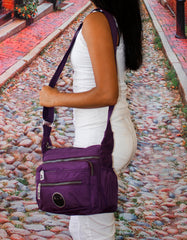Fino SK-7738 Unisex Waterproof Ultra-Light Crinkle Nylon Crossbody Bag