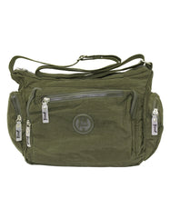 Fino SK-7741 Nylon Shoulder/ Crossbody Waterproof Ultra-Light Crinkle Bag