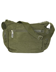 Fino SK-7741 Nylon Shoulder/ Crossbody Waterproof Ultra-Light Crinkle Bag