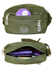 Fino SK-7742 Waterproof Ultra-Light Crinkle Nylon Crossbody/ Shoulder Bag