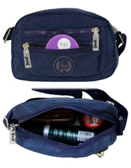 Fino SK-7742 Waterproof Ultra-Light Crinkle Nylon Crossbody/ Shoulder Bag