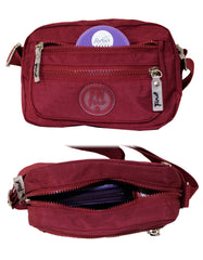 Fino SK-7742 Waterproof Ultra-Light Crinkle Nylon Crossbody/ Shoulder Bag