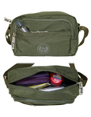 Fino SK-7743 Shoulder/ Crossbody Waterproof Ultra-Light Crinkle Nylon Bag